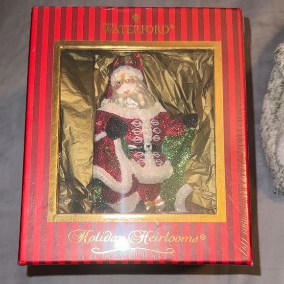 Waterford Other - Waterford Holiday Heirlooms Santa Ornament - Red and Green